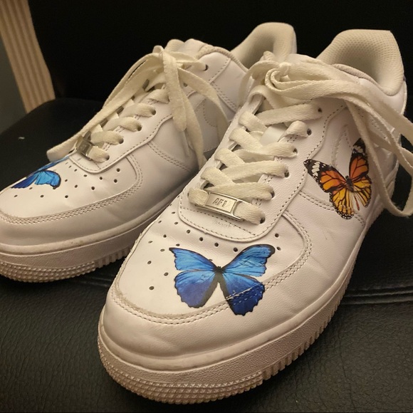 Drip Creationz Butterfly Effect Nike AF1s - Size 7.5 - Picture 3 of 8